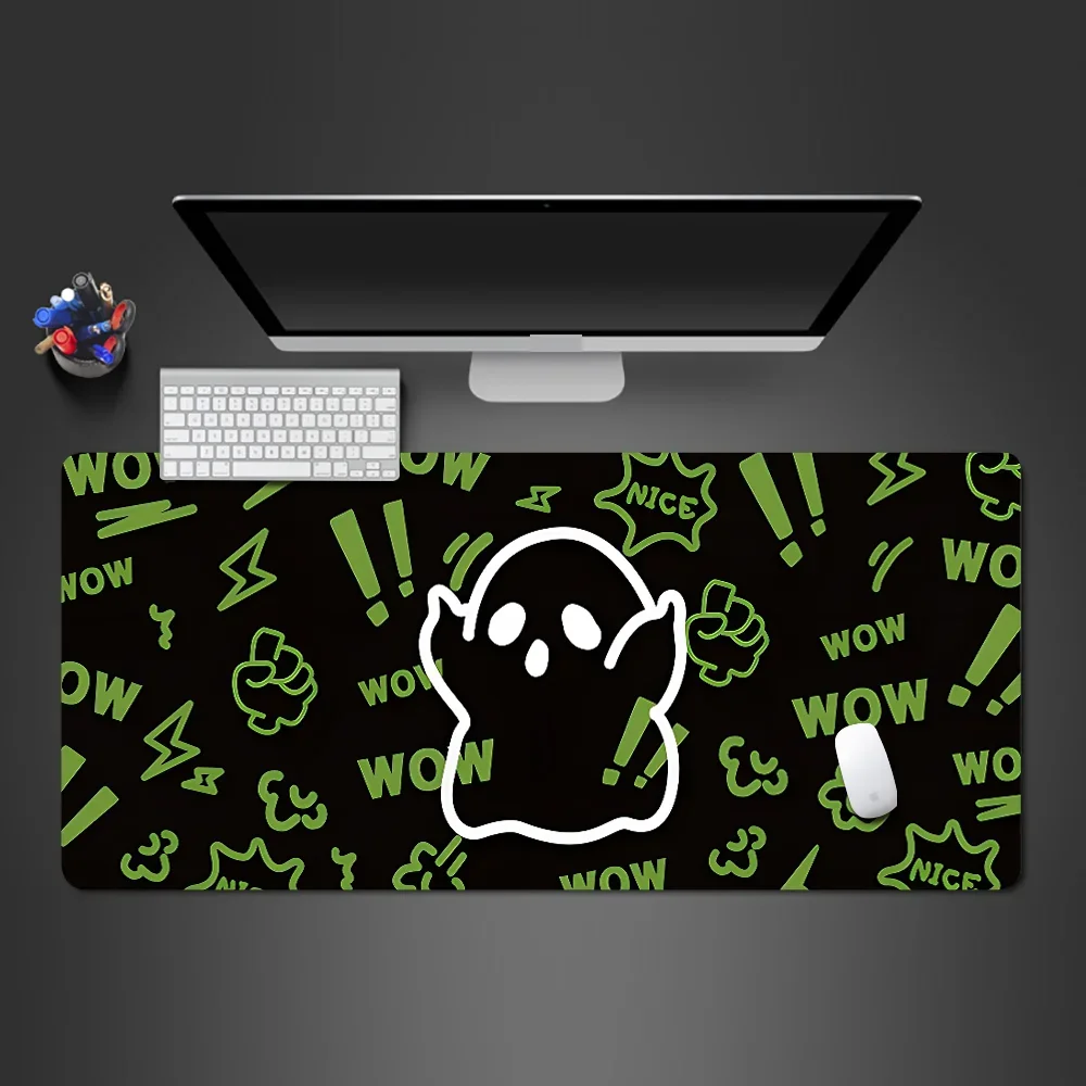 

Mouse Pad xxl Funny ghost Large Size Game Mousepad Gaming Keyboard Table Mat Natural Rubber Office Decoration Carpet Mouse Mat