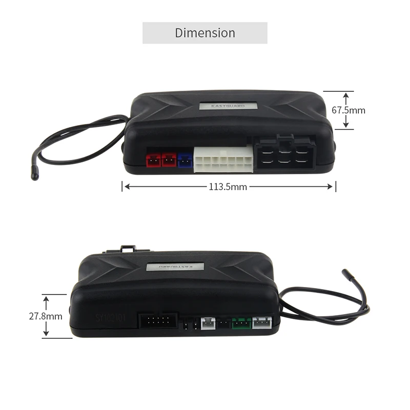 EASYGYARD EC009-T2 Keyless Entry Auto Alarm System with Remote Engine Start & Vibration Warning