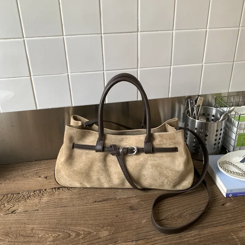 

2025 Autumn Women's Casual Handbag, Genuine Leather Multi-way Shoulder Crossbody Purse, Stylish Tote Bag for Office Commute