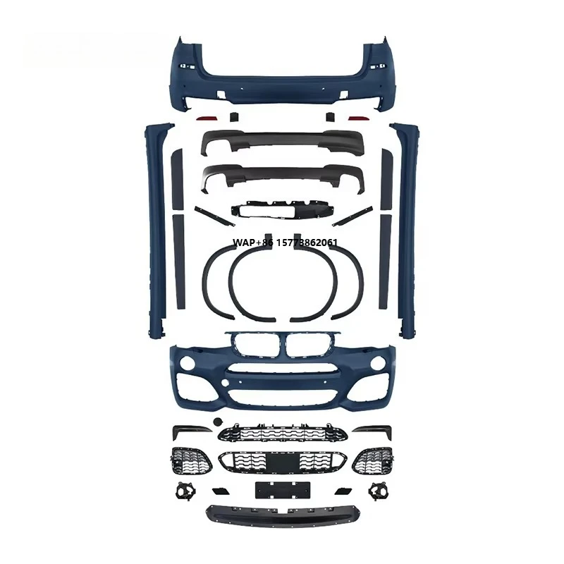 

Комплект обвесов для X3 F25 (2014-2017) с модифицированными передним и задним бамперами, боковыми порогами и расширителями колесных арок