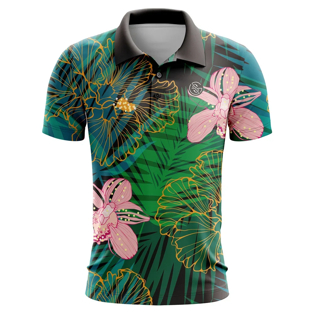 Kid's Polo Shirt Golf Shirts Turndown Buttons Print Tees Streetwear Short Sleeve Button-down Fashion Clothing Casual Blouse Top view 4
