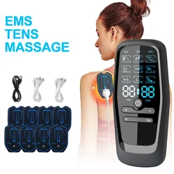 EMS Muscle Electrostimulator Tens Unit Low Frequency Pulse Body Relaxing Massage Digital Meridian Physiotherapy Pain Relief