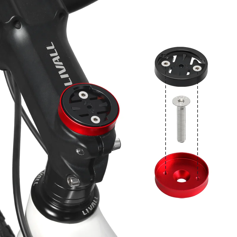 RIDERACE Fahrradcomputer-Halterung aus Aluminiumlegierung für Garmin GPS-Tachometer MTB Fahrrad-Stoppuhr Vorbau-Deckelhalterung – Detail 7