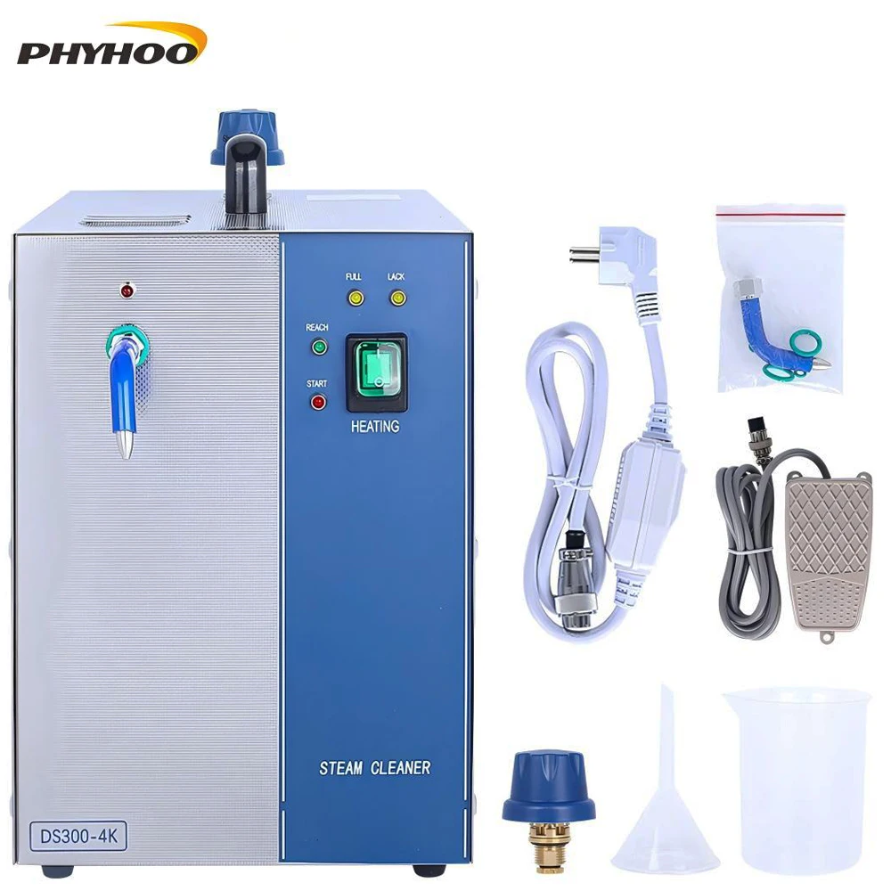 Jewelry Steam Cleaner 2200W, 4KG Pressure, 3L Capacity, Professional High-Temperature Cleaning for Gold & Silver Jewelry