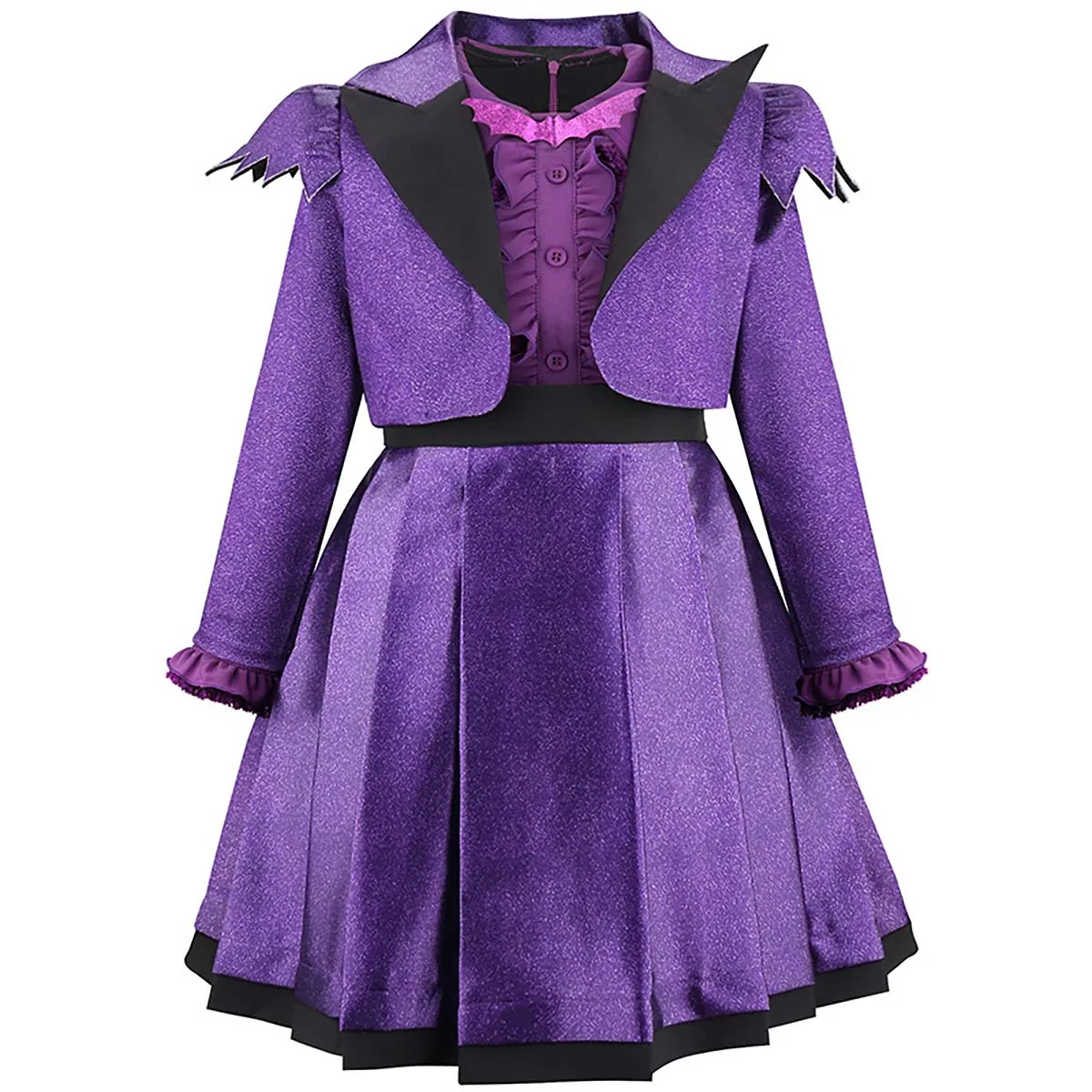 Disfraz Morado de Vampirina para Niñas, Disfraz de Vampiresa Adolescente para Fiesta de Halloween