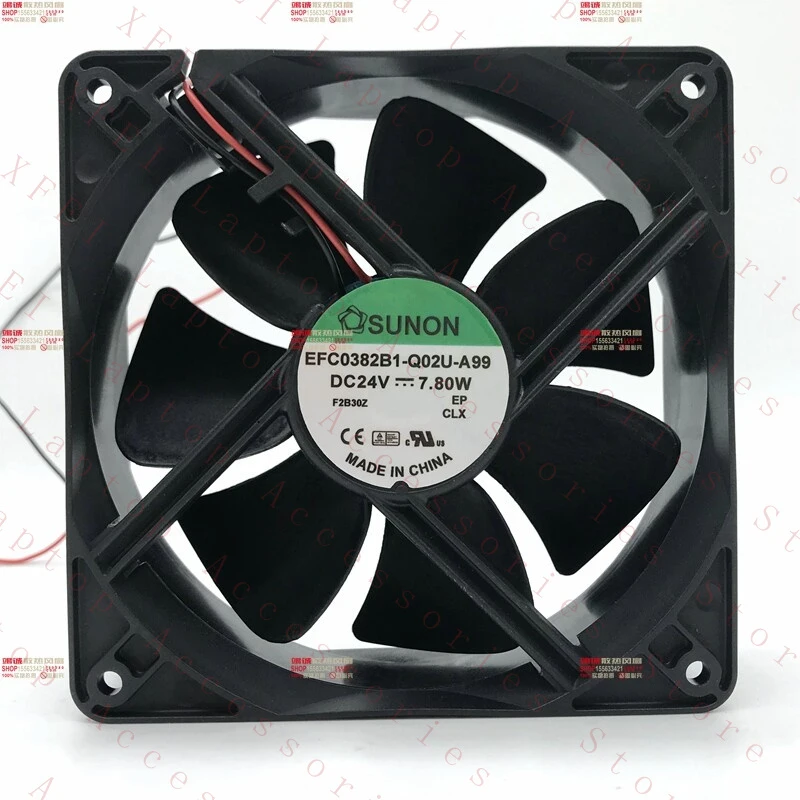 

D 1PC for SUNON EFC0382B1-Q02U -A99 Cooling Fan DC24V 7.80W 2-wire
