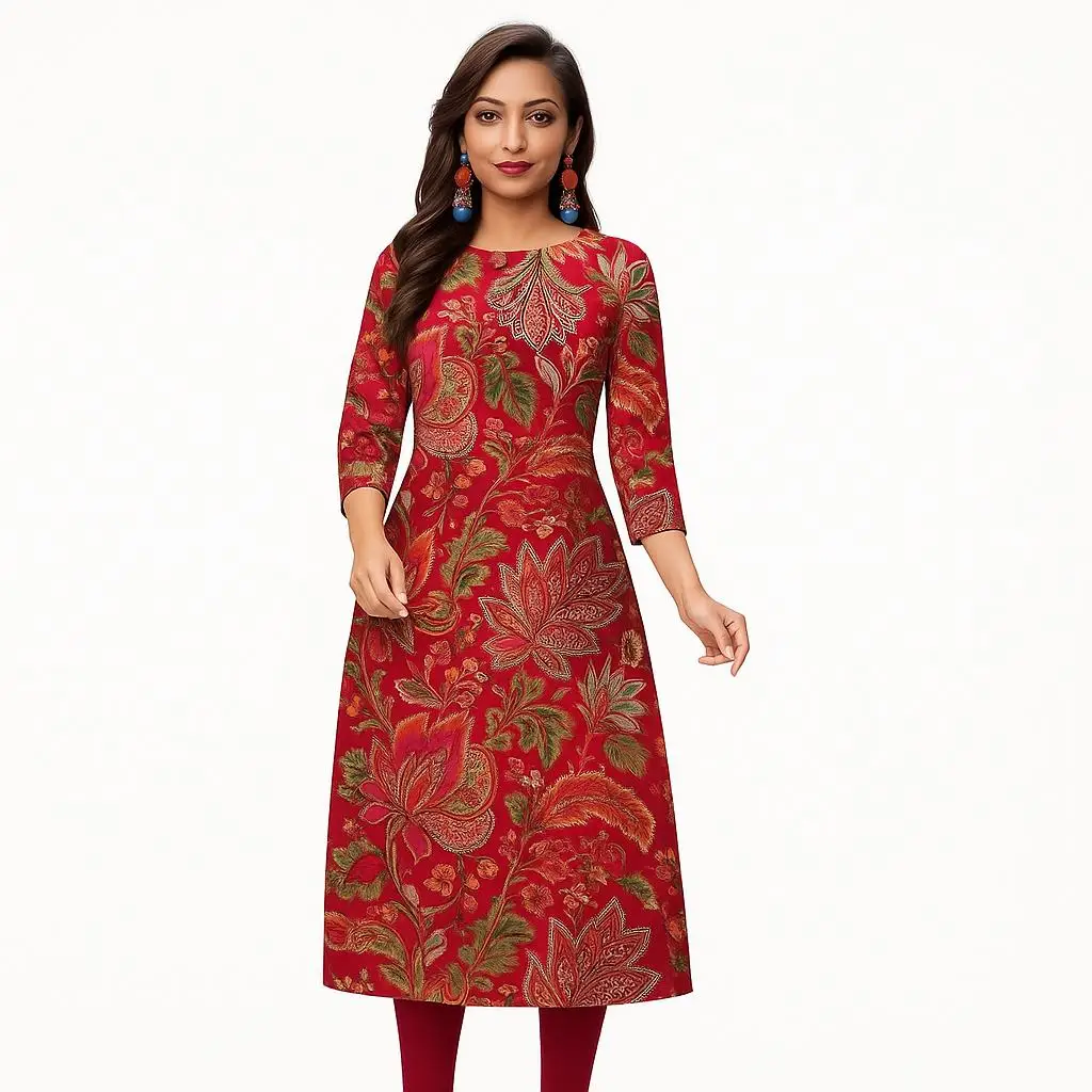 Kurt delle donne musulmane alla moda 2026 elegante pavone tubo dritto abito casual comodo 2026 Abito Donna Musulmana orlo a fessura