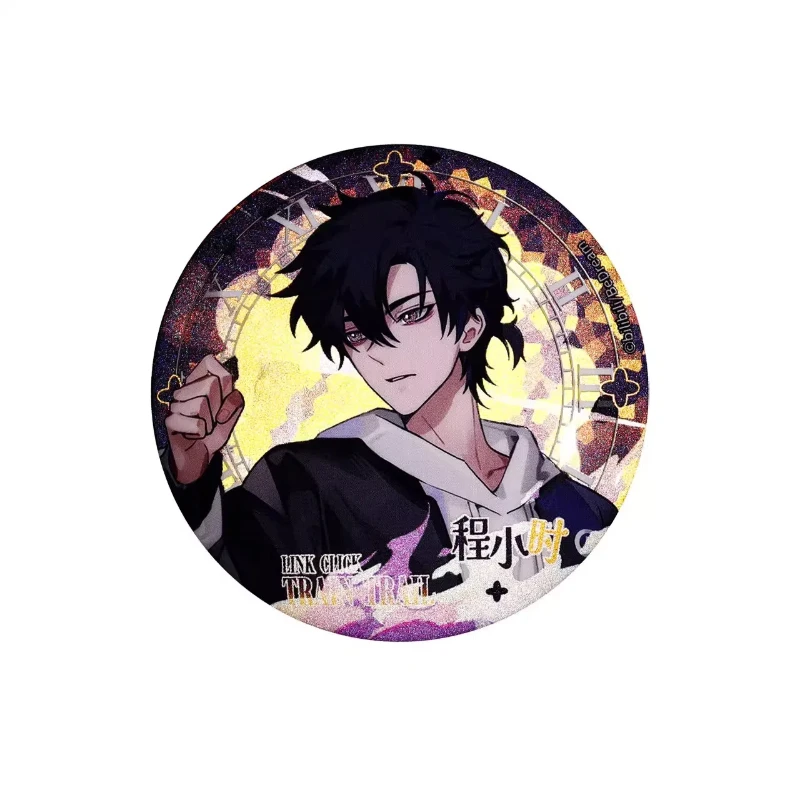 Link Click Trial Train Reflective Badge Anime Fans Anime Game Collection Special Surrounding Laser Ticket Acg Decoration