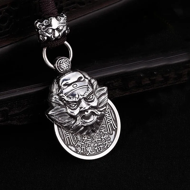 

Mountain Ghosts Coin Ghost Catcher Pendant For Men Jewelry Vintage Ward Off Evil Necklace Male Choker Accessories