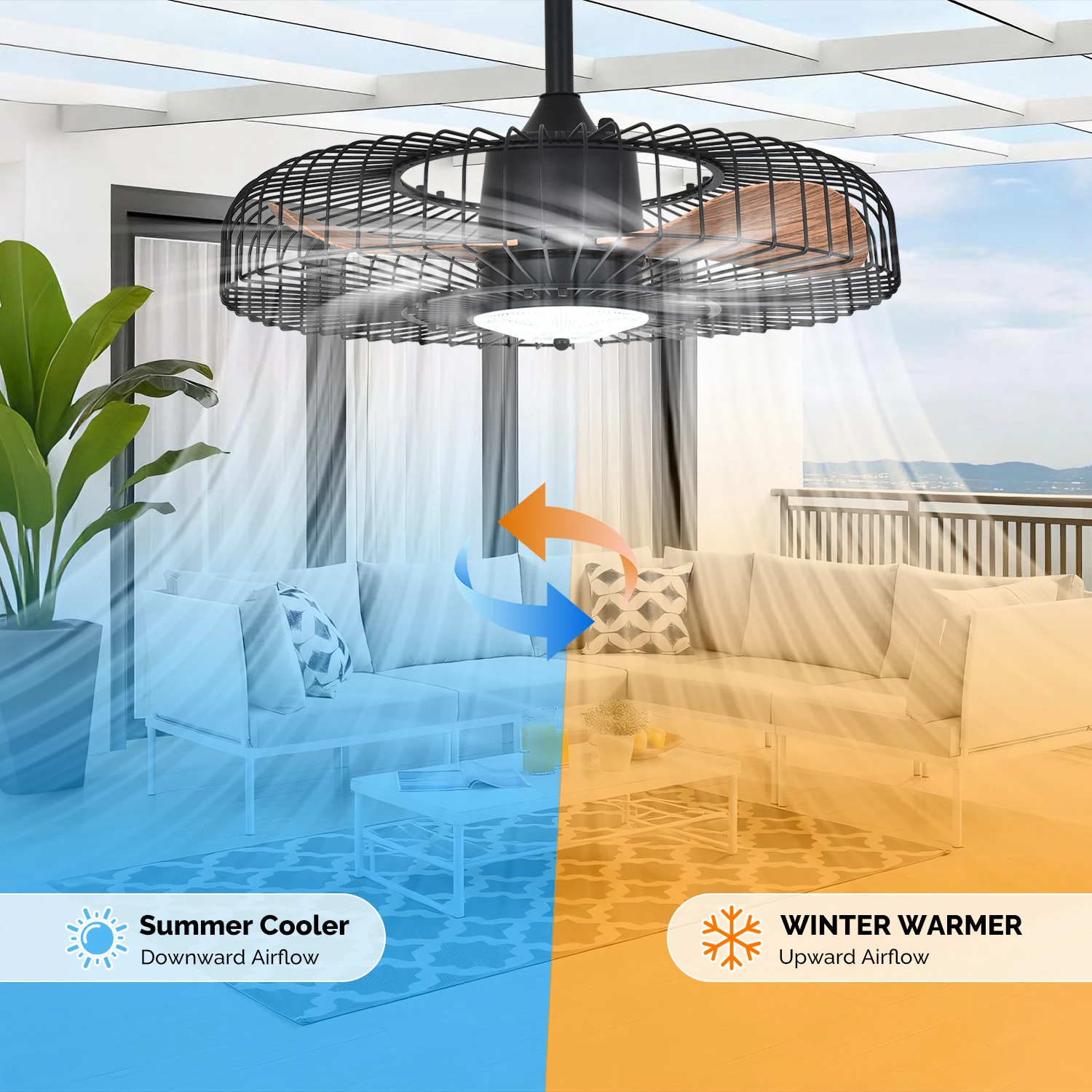 Orison 24' Outdoor Ceiling Fan - Outdoor Lighting For Gazebo ulasan dan harga