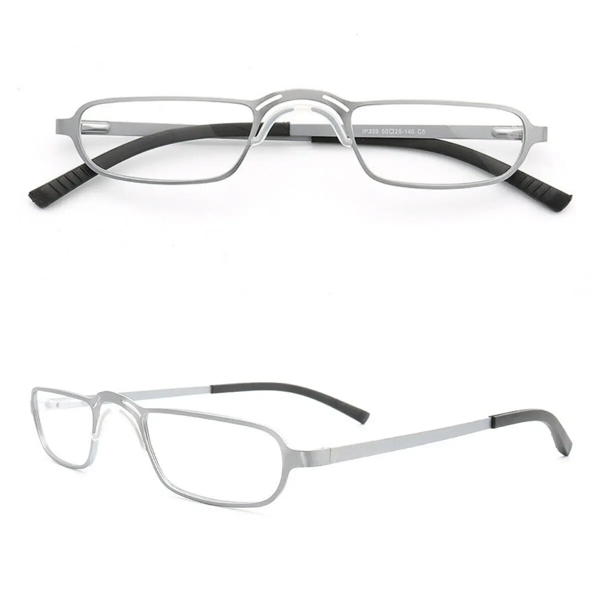 Retro Small Rectangle Reading Glasses Ultra Light Metal Women Men Reader Glasses  Myopia Precription Eyewear