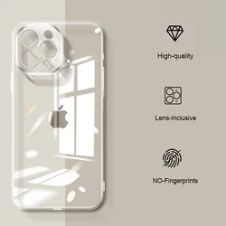 Clear Ultra Thin Silicone Soft TPU Case For iphone 15 14 Plus 13 12 Mini 11 Pro Max XS XR 7 8 Transparent shockproof Shell capa