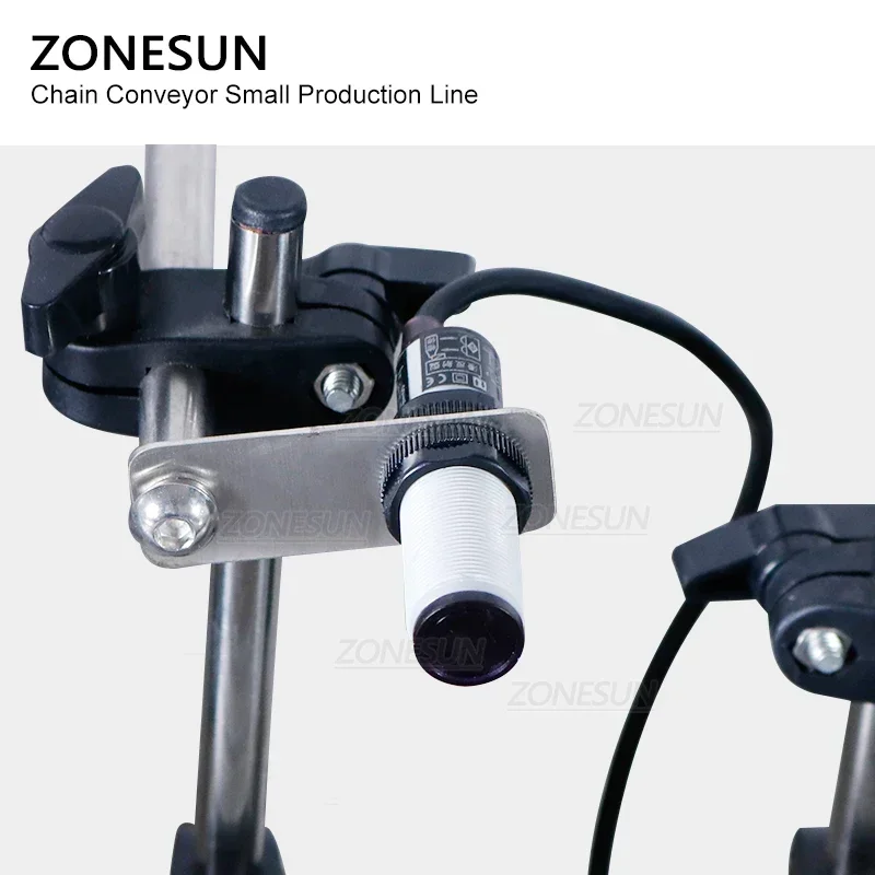 Zonesun pequena linha de produção automática pneumática suco gel garrafa enchimento tampando e máquina de rotulagem plana para cosméticos