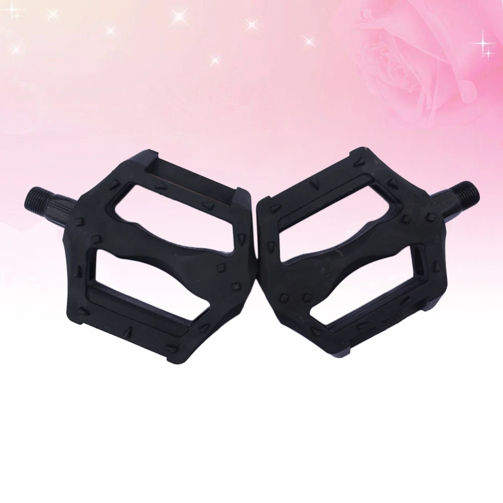 

1 Pair Portable Mountain Pedals Plastic Road Bike Double Pedals Anti-S High Hardness Engineering Pedal Parts For Folding Bike