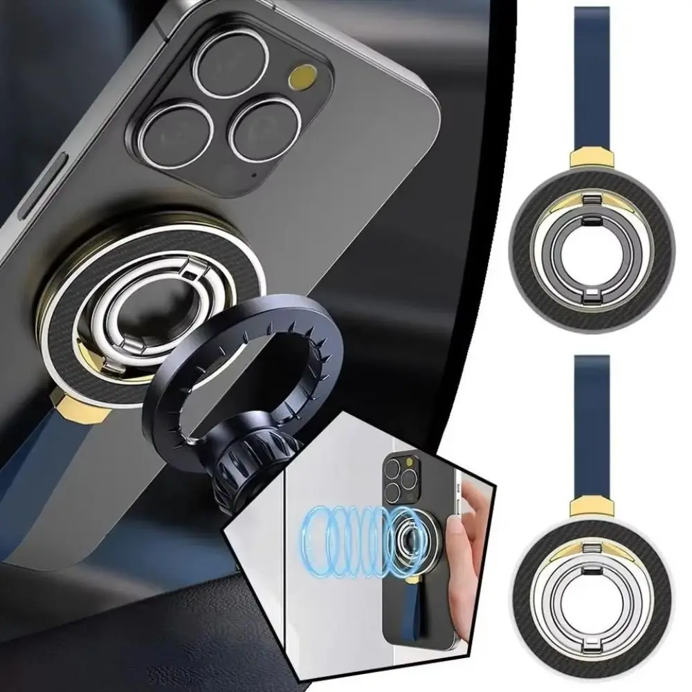 

Двусторонний магнитный держатель для телефона на 360° ° Вращающаяся складная подставка для телефона MagSafe, универсальный многофункциональный кронштейн для мобильного телефона