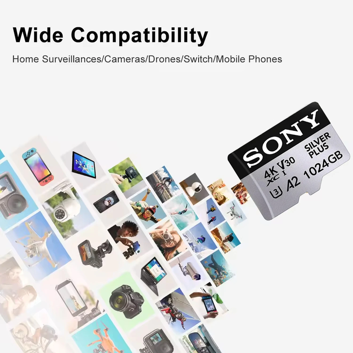 New Sony TF Memory Card 1TB 512GB 256GB 128GB High Speed Micro SD Card 64GB Newest Mini SD Card Flash Memory card for Phone