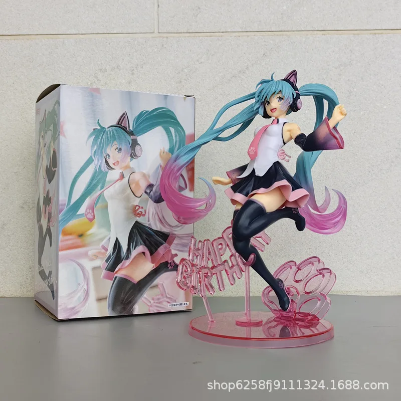 Hatsune Miku Birthday Artist Modeling Animation figure Anime Decoration Cute Model Chassis Gift Decoration