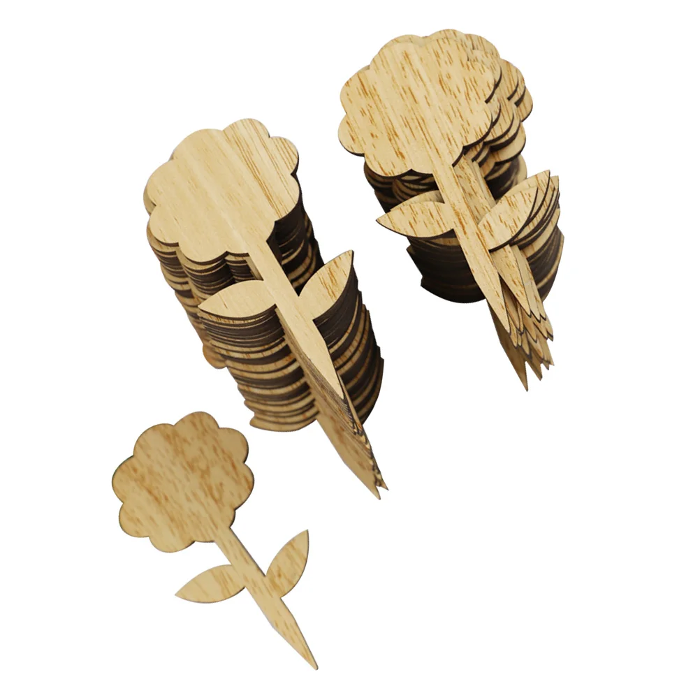 

60Pcs Useful Plant Markers Reusable Wooden Tags for Potting Plants Stylish Lightweight Easy to Write Or Draw Garden Inserts