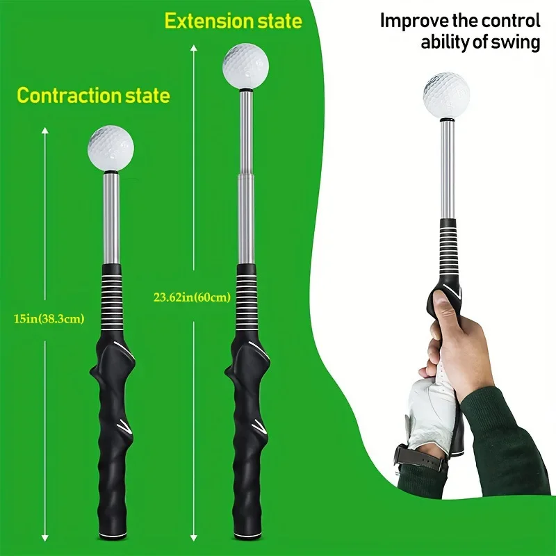 Golf Telescopic Swing Practice Stick Golf Swing Practitioner Training Products