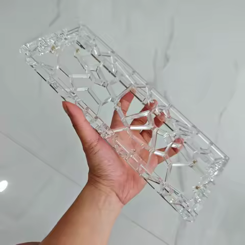 GH60 Keyboard Case High Hardness Hollow Transparent Out PC Shell for Holy60/MAD60/Wooting60/win60 Custom Keyboard Shell PC Gifts