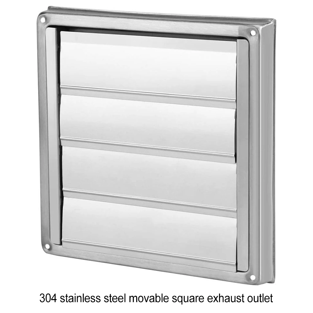 White Simple Installation Method Stainless Steel Wall Air Vent Cover Keeping Indoor Air Fresh