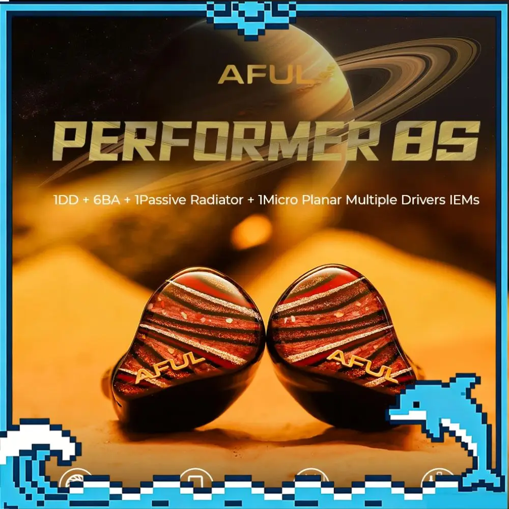 

Наушники AFUL Performer 8S HiFi: 1DD+6BA+1 пассивный излучатель+1 микропланарный динамик, проводные внутриканальные наушники для прослушивания музыки, IEM AFUL P8S HiFiGo