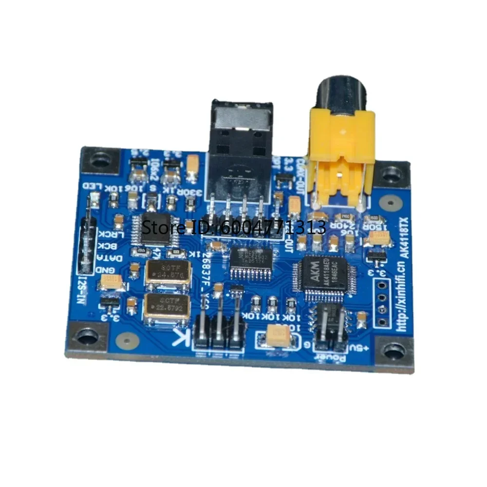 AK4118 Coaxial Fiber Optic I2S Output Board VOLUMIO MOODEF 24bit 192K For Raspberry Pi 2B 3B 3B+ 4B