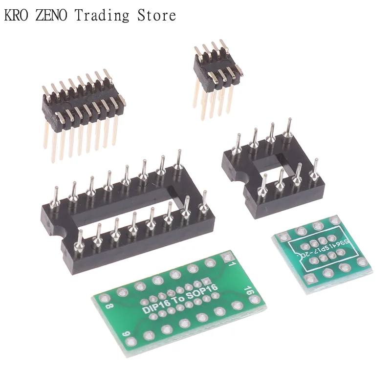 1/3Pcs Operational Amplifier Detachable Interconverter Dip8 To Sop8 / Dip16 To Sop16 Sound Card Testing Replacement DIY Parts