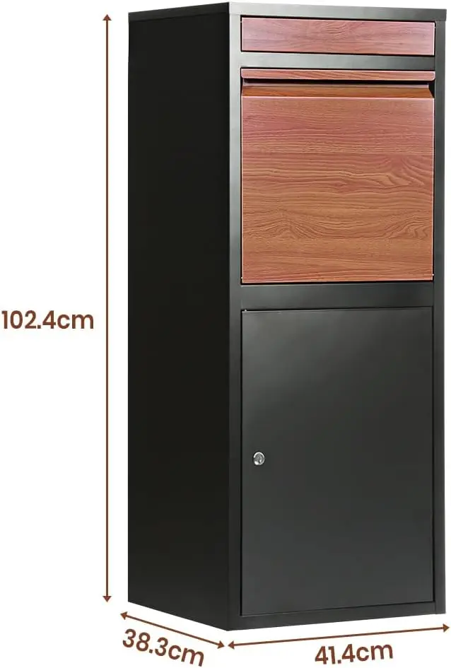 Hot Selling Customized Large Capacity Outdoor Post Parcel Drop Box Free Standing Steel Garden Waterproof for Home Apptments