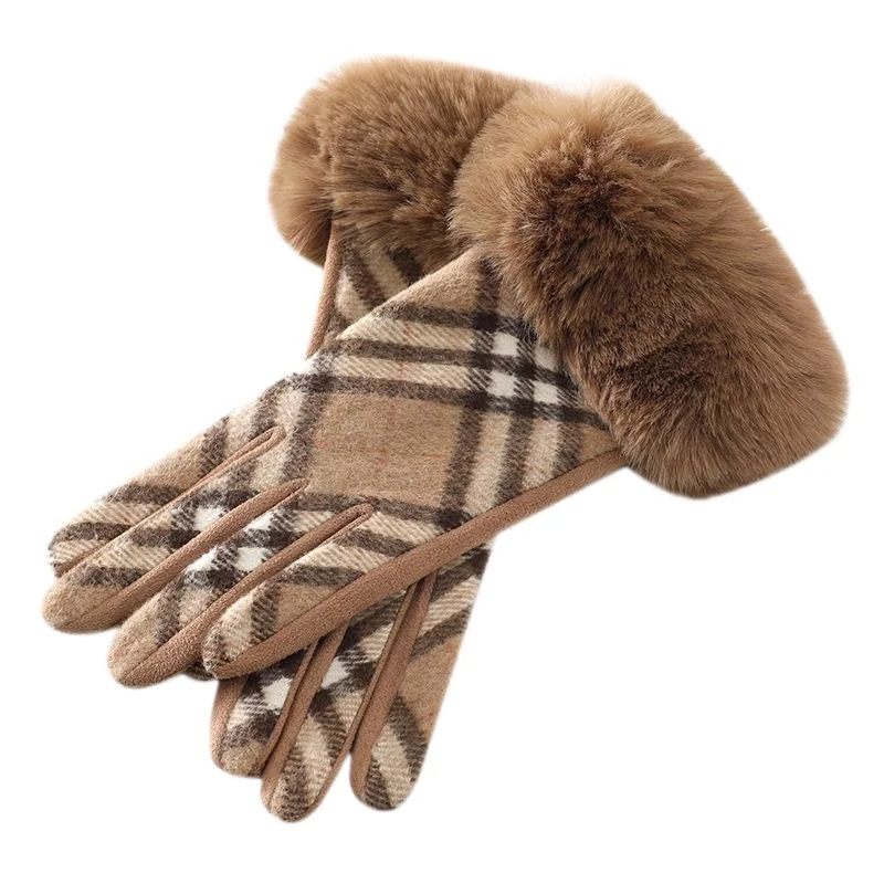 AliExpress JETTING Women Winter Thick Plush Gloves Fashion Warm Windproof Outdoor Lady Touchscreen Driving Gloves Sports Cycling Mittens