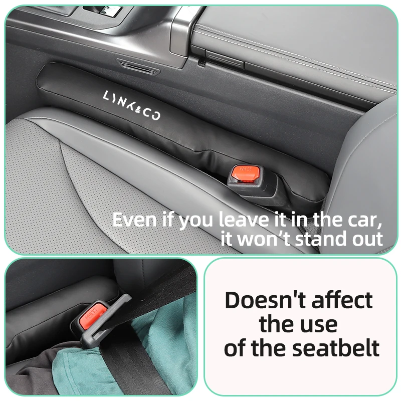Leather Car Seat Gap Filler Strips Decorative Interior Accessories For LYNK&CO 06 03 05 08 09 01 02 Hatchback BX11 EX11 ZERO view 5