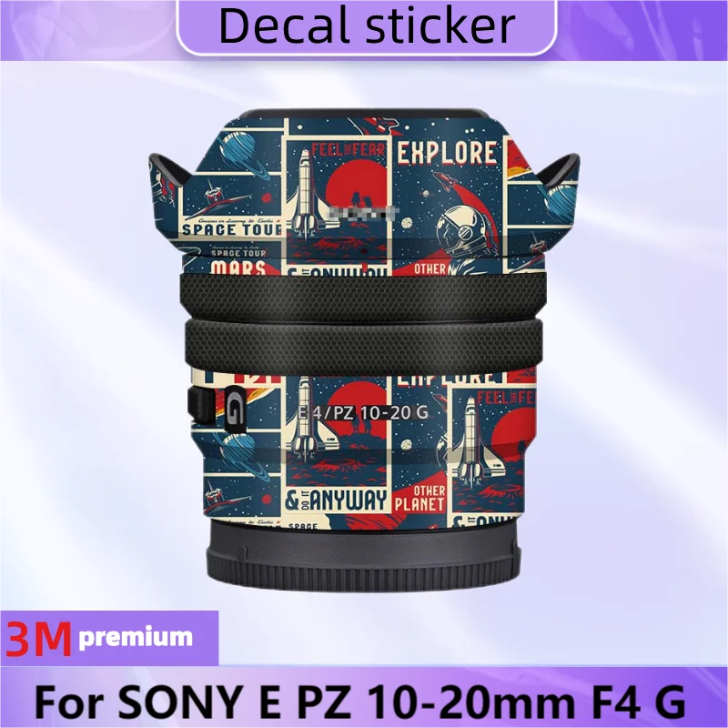 For SONY E PZ 10-20mm F4 G Lens Sticker Protective Skin Decal Vinyl Wrap Film Anti-Scratch Protector Coat SELP1020G 4/PZ 1020G