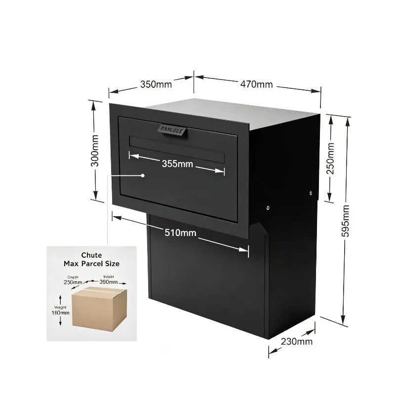 Anti-Theft Home Package Delivery Box & Self-Pickup Locker - Mailbox for Parcels, Documents & Office Courier Receiving