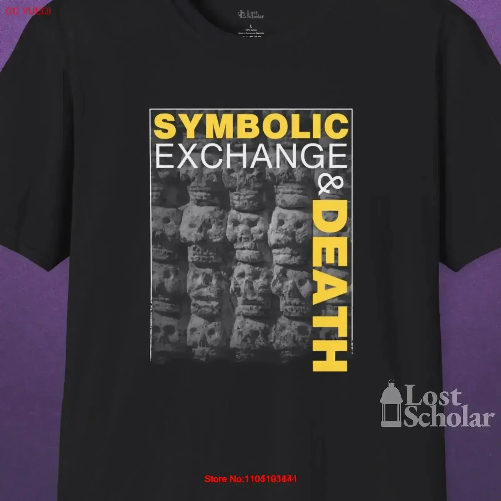 Symbolic Exchange Death T Shirt Baudrillard PHD Philosophy Student Present Alt Academic Marx Nietzsche Bataille vintage Washed