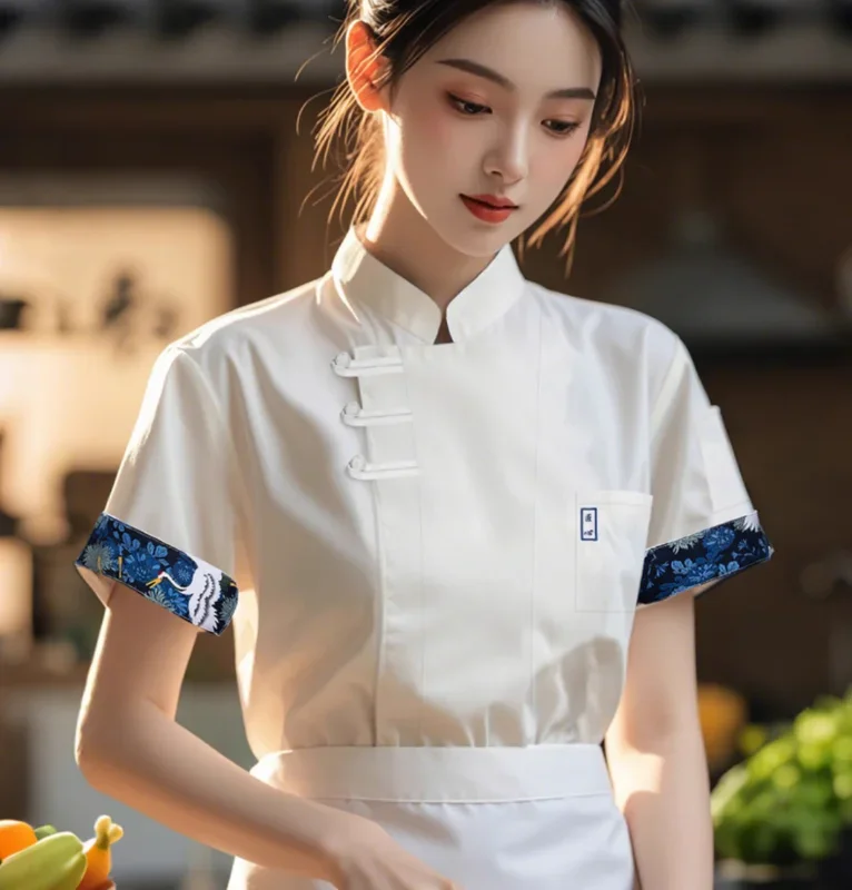 

Chinese Chef Workwear Hotel Chinese Restaurant Summer Unisex