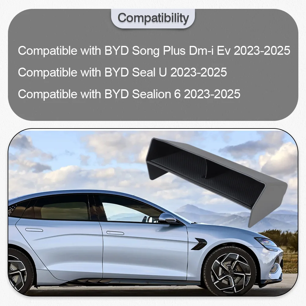 

Car Central Control Storage Organizer Box With Mat Interior Accessorie For BYD Song Plus Dm-i Ev Seal U Sealion 6 2023 2024 2025