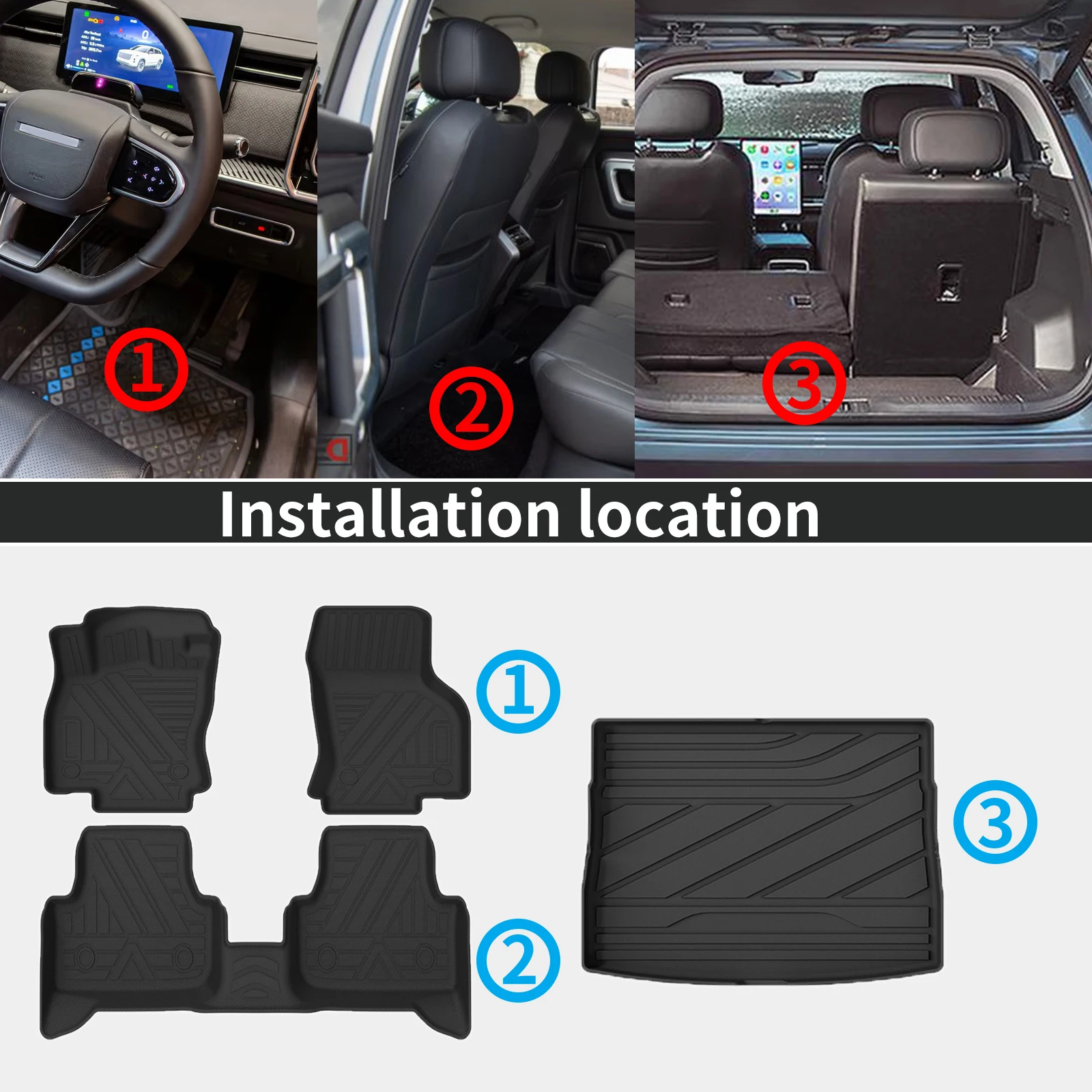 

Коврики для пола VW Golf 8 MK8 2021-2026, 3D Maxpider Style, из TPE, полное покрытие, усиленные, всепогодные аксессуары