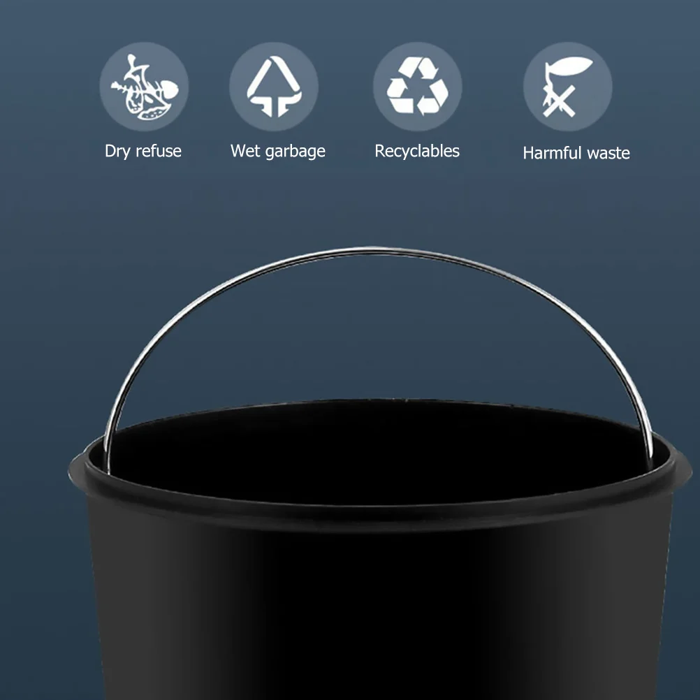 

Premium Pedal Trash Can Household Garbage Bin Odor Resistant Lid Large Capacity Plastic Bag Compatible Decorative Waste