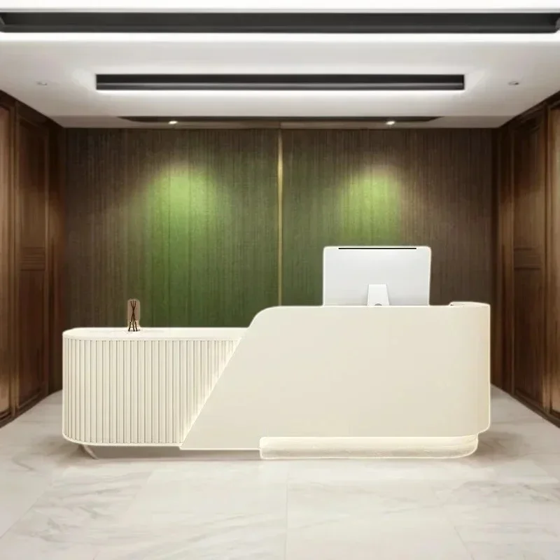Modern Office Furniture Reception Desk Beauty Salon Center Outdoor Table Professionals Aesthetic Counter Showcase