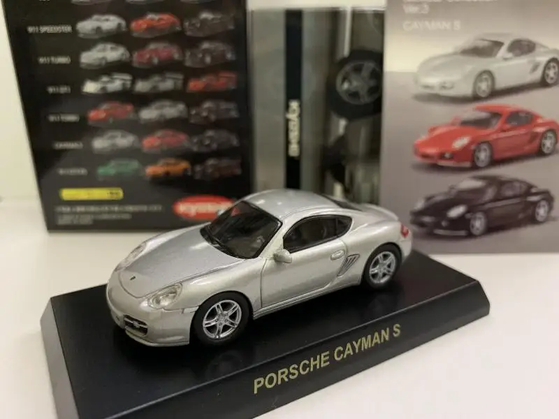 1:64 KYOSHO porsche cayman S  Collection die cast alloy trolley model ornaments gift