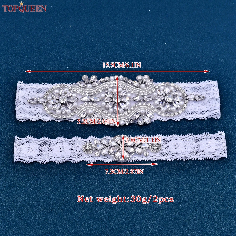 Topqueen Bruids Kousenband Riem Bruid Sexy Liguero Podwiazka Slubna Liga De Novia Jarretiere Mariage Bijoux Para THS05 ST33