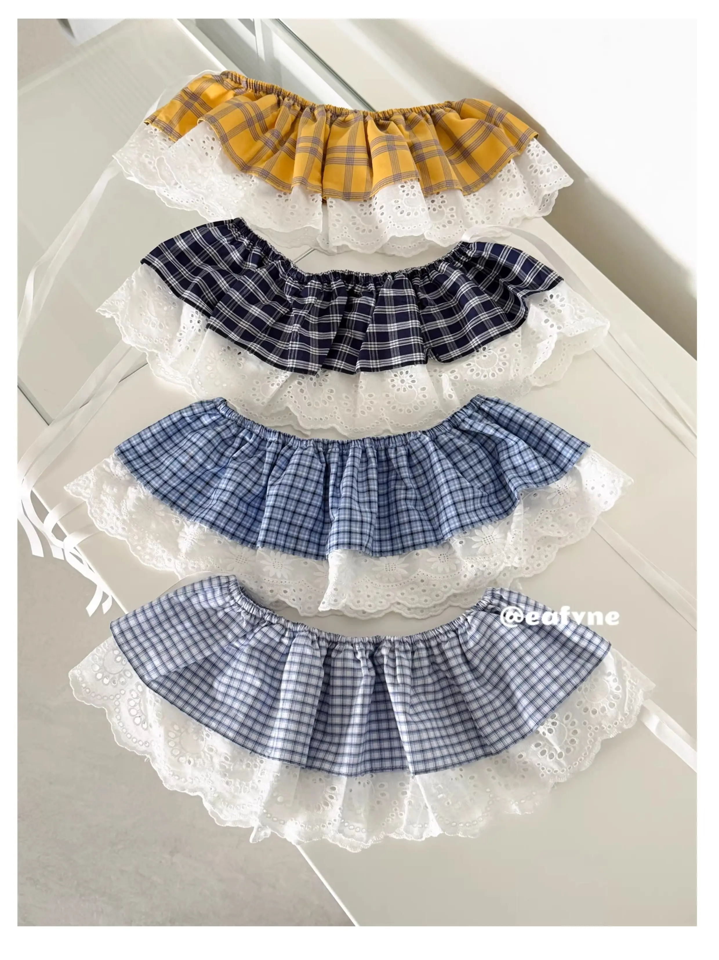 

Новинка 2026: Женский эластичный многослойный удлинитель для юбки в корейском стиле с кружевной отделкой и клетчатым подолом, винтажный, для весны и лета, под свитшот