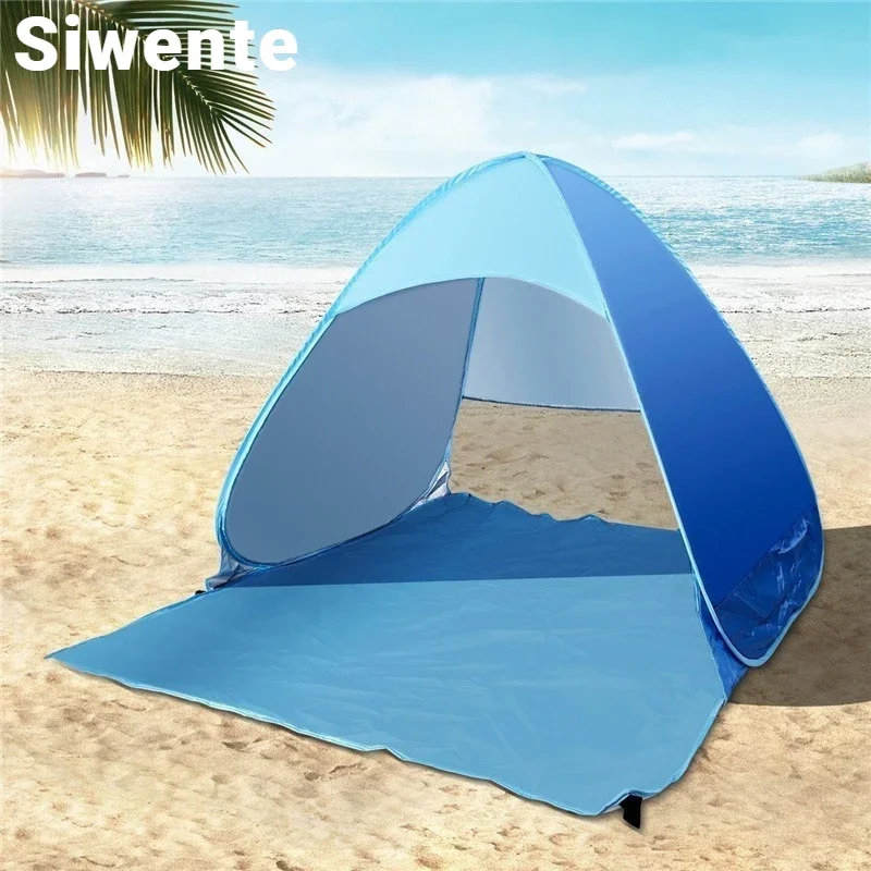 

Automatic Quick-opening Folding Beach Tents Sunshade Thickened Sunscreen Camping Outdoor Outing Foldable Color Matching Tents