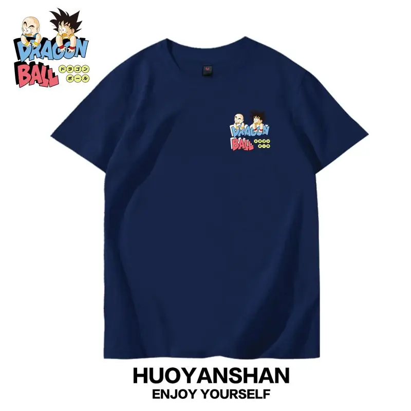 لعبة دراغون بول جوكو تي شيرت للرجال الصيف المرأة تيز جديد القطن الخالص قصيرة الأكمام فضفاضة كبيرة الحجم زوجين الزي الرسوم المتحركة القمم