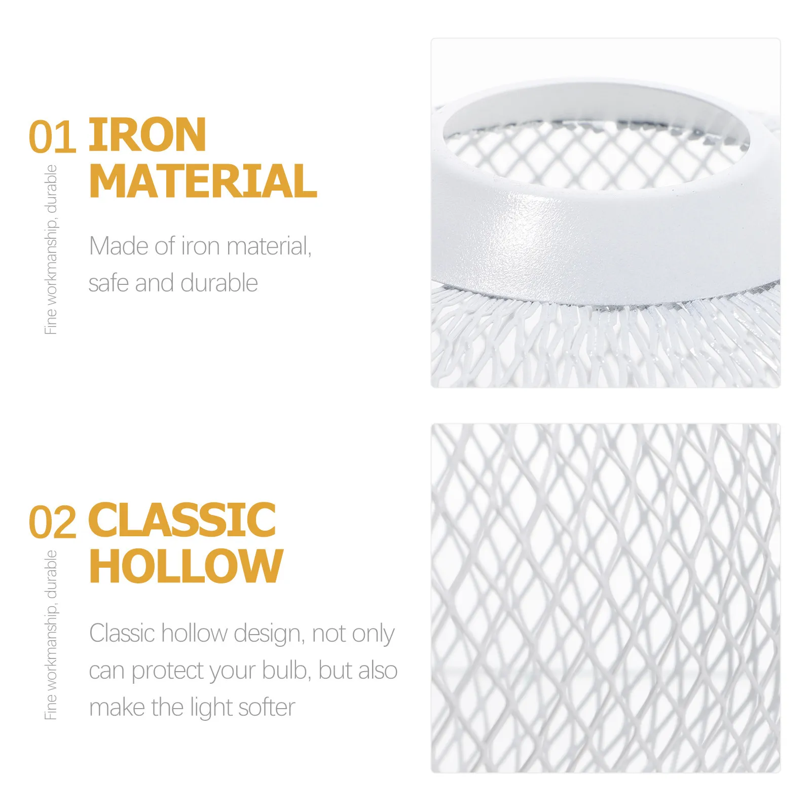 Comfortable Texture Iron Lampshade Cover for Pendant Hanging Lamps Gentle Warm Light Lamp Shade Lampshade Replacement