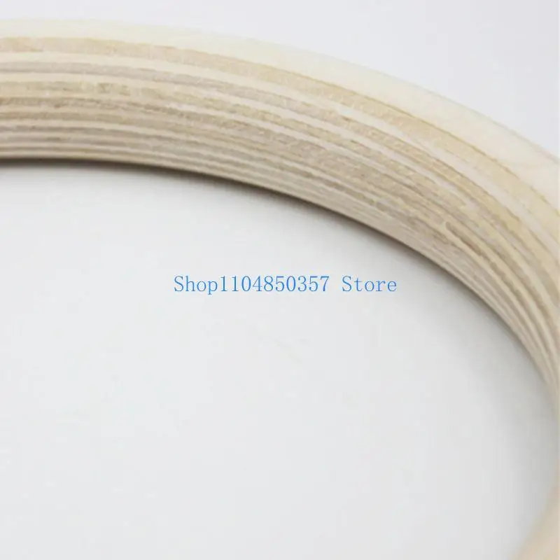 1Pc Heavy Duty Gym Training Ring Equipment Gym Rings, Wood Gymnastic Rings for Crosses Training Workout, Body Strength