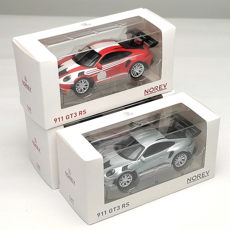 Diecast Model Car 1/43 Size NOREV Porsche 911 GT3 RS Alloy Car Model Collection Toys for Boys Gift Original Box