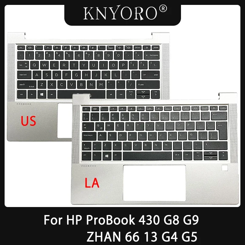 

Original US Latin Keyboard for HP ProBook 430 G8 G9 Zhan66 13 G4 G5 Laptop Palmrest Upper Cover Top Keyboard Case M21190-001