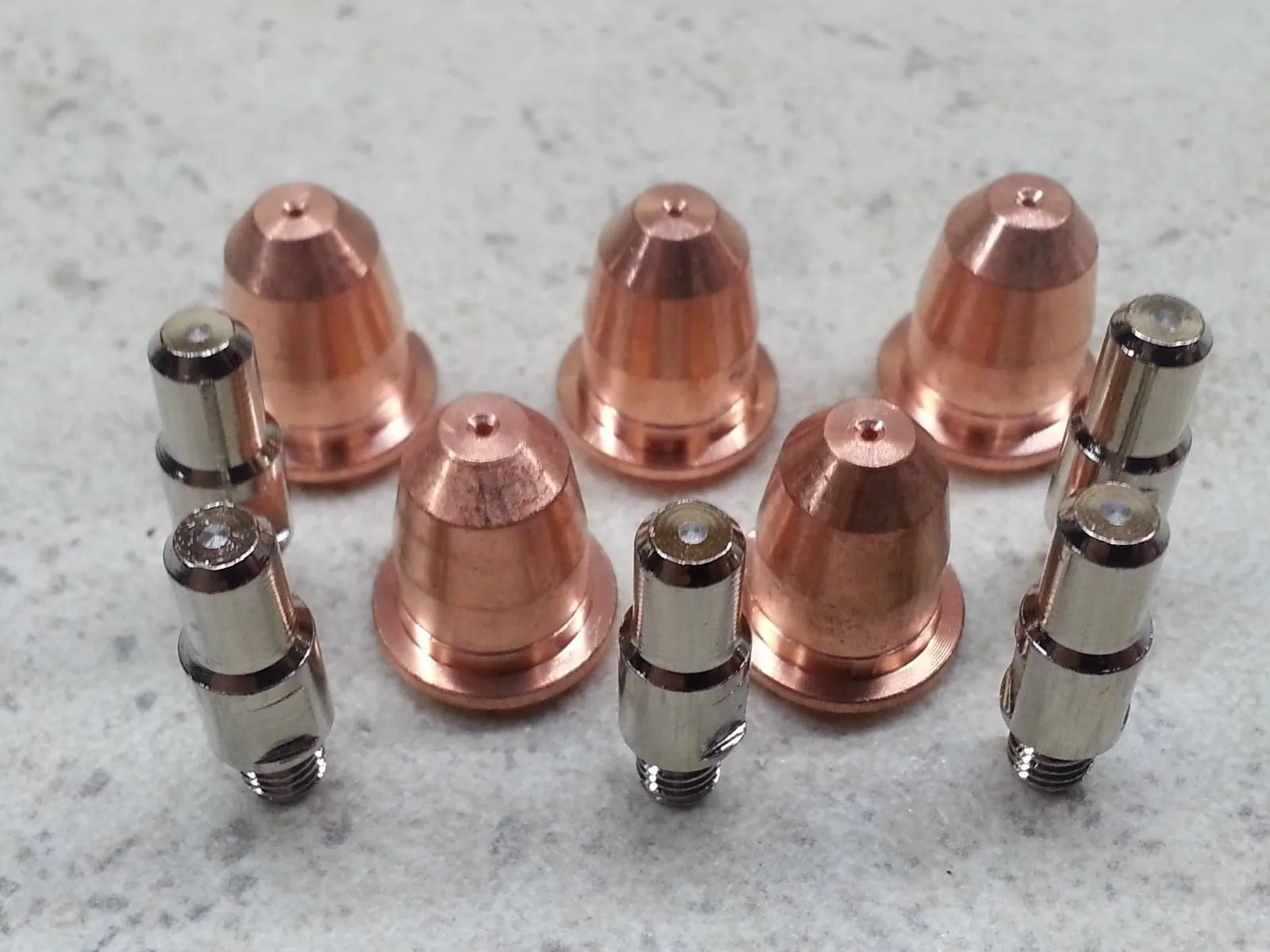 10 piece set of nozzles and electrodes suitable for Northern 275 375 Klutch ®  275i 375i plasma cutting machine-