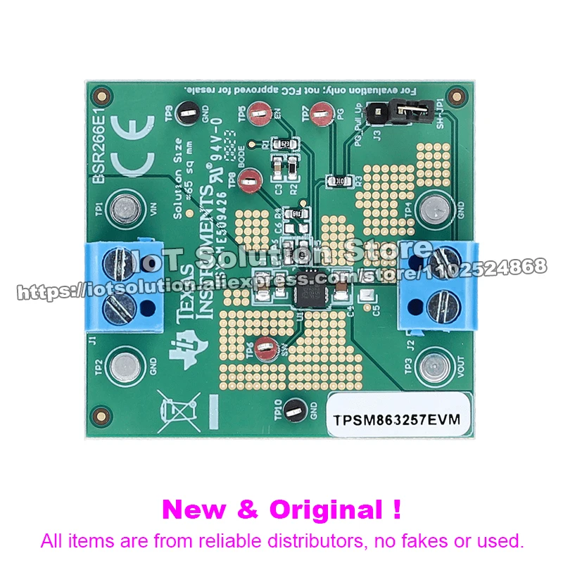 TPSM863257EVM TPSM863257 evaluation module for 3-V to 17-V input voltage, 3-A forced-CCM synchronous buck module